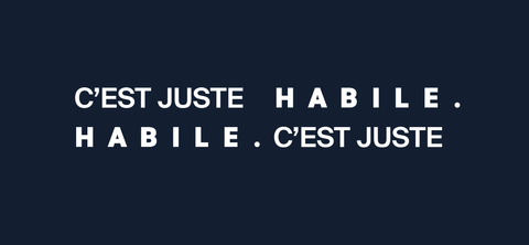 C’EST JUSTE HABILE. HABILE C’EST JUSTE. Crée comme une maison avec un restaurant et une boutique de vêtement à l'image des fondateurs Eric Fontanini et Camille Andrieux