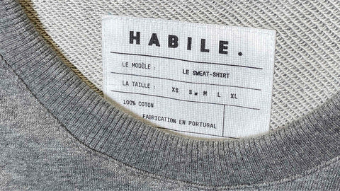 un matière à toute épreuve , une étiquette qui en a , HABILE